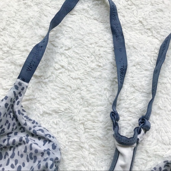 Victoria’s Secret Gray Cheetah Front Clasp Bra - Picture 4 of 7